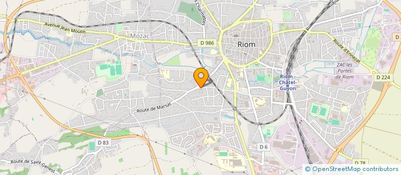 localisation de l'entreprise SOCIETE EN PARTICIPATION CORNET VAUGIEN  RIOM