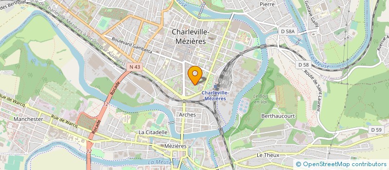 localisation de l'entreprise SOCIETE EN PARTICIPATION DE MEDECINE DU PARC  CHARLEVILLE-MEZIERES