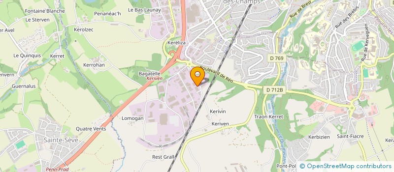 localisation de l'entreprise SOCIETE EN PARTICIPATION KEOLIS/KEOLIS MORLAIX COMMUNAUTE  SAINT-MARTIN-DES-CHAMPS