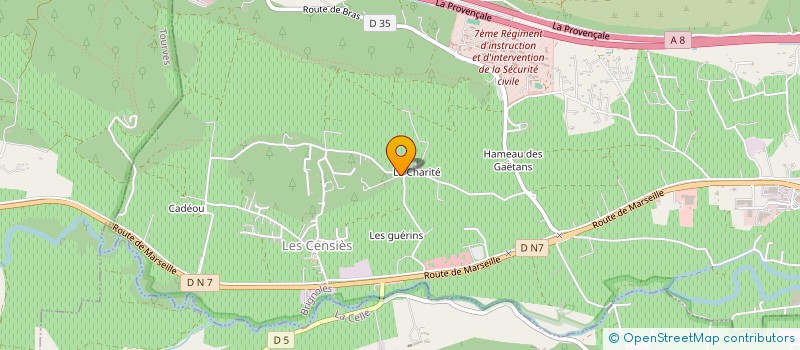 localisation de l'entreprise SOCIETE ENERGETIQUE DE PLOMBERIE VAROISE  BRIGNOLES