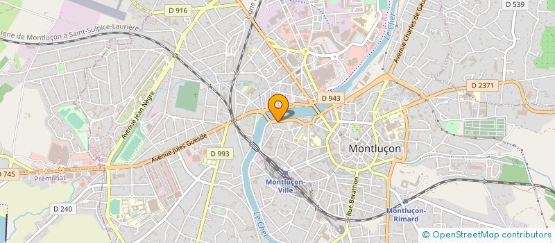 localisation de l'entreprise SOCIETE ENERGIUM SAS à MONTLUCON