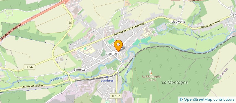 localisation de l'entreprise SOCIETE ENTR AIDE OUVRIERE à LUMBRES