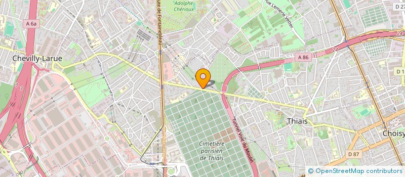 localisation de l'entreprise SOCIETE ENVIRONNEMENT TRAVAUX PUBLICS  THIAIS