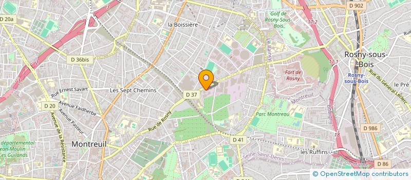 localisation de l'entreprise SOCIETE EPLS à MONTREUIL