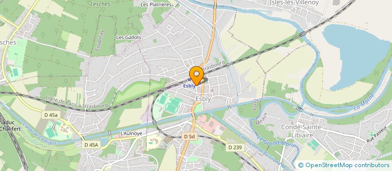 localisation de l'entreprise SOCIETE EQUIP FONCIER ET IMMOBILIER à ESBLY
