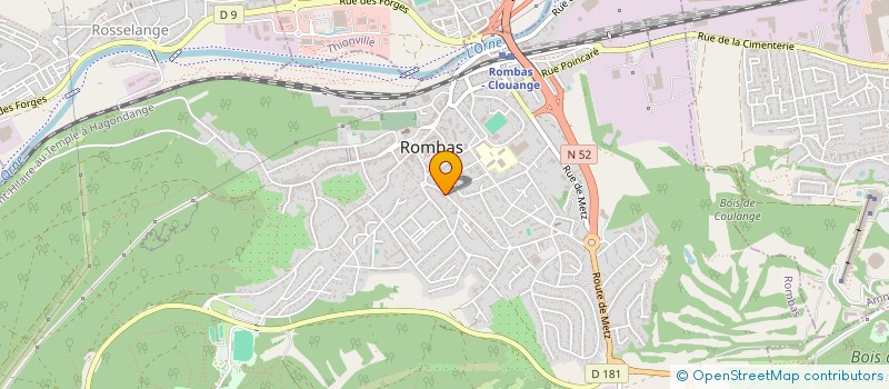 localisation de l'entreprise SOCIETE EQUIPEMENT THERMIQUE INDUSTRIEL à ROMBAS