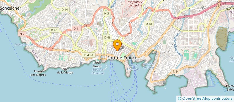 localisation de l'entreprise SOCIETE EQUIPEMENTS HOTELIERS à FORT-DE-FRANCE
