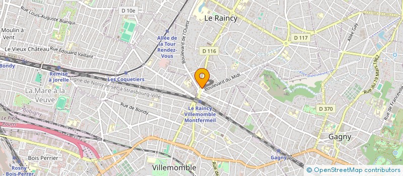 localisation de l'entreprise SOCIETE ERES CHAUSSURES à LE RAINCY