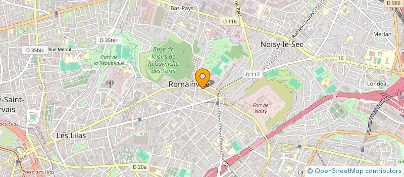 localisation de l'entreprise SOCIETE ESPIE ET CIE à ROMAINVILLE
