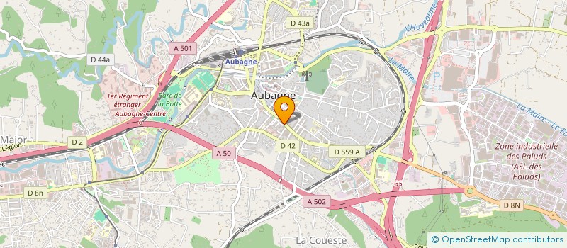 localisation de l'entreprise SOCIETE ESPINET VELOT ET CIE à AUBAGNE
