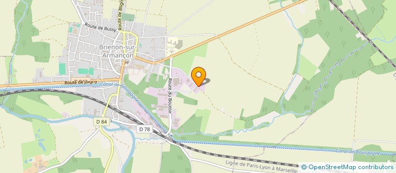 localisation de l'entreprise SOCIETE ESQUERRE GRAPHIQUES à BRIENON-SUR-ARMANCON