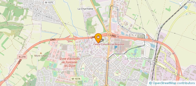 localisation de l'entreprise SOCIETE EST METROPOLES  DIJON