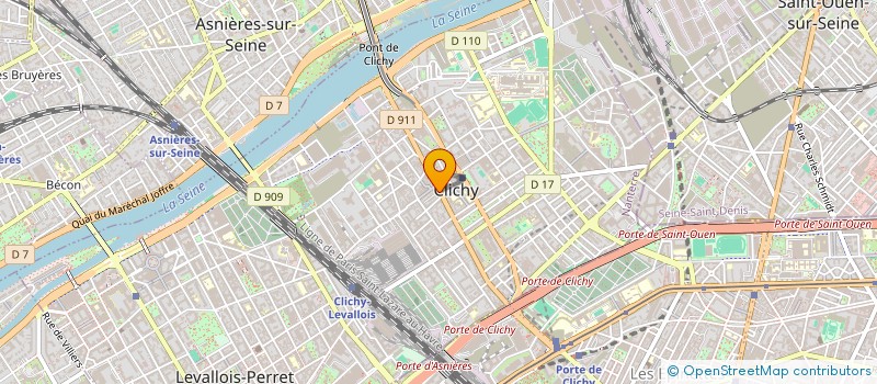 localisation de l'entreprise SOCIETE ESTHETIQUE VYR à CLICHY