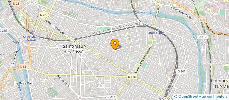 localisation de l'entreprise SOCIETE ESTORIL à SAINT-MAUR-DES-FOSSES