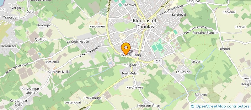 localisation de l'entreprise SOCIETE ETABLISSEMENTS ABGRALL-ABHAMON à PLOUGASTEL-DAOULAS