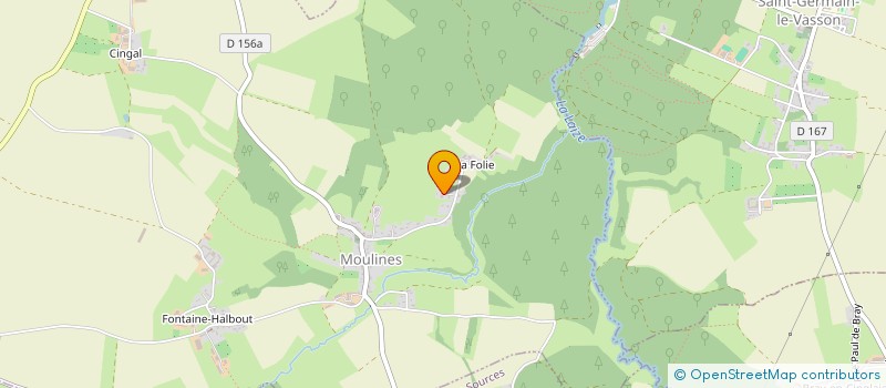 localisation de l'entreprise SOCIETE ETANCHEITE CALVADOS  MOULINES