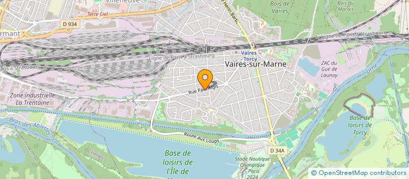 localisation de l'entreprise SOCIETE ETANCHEITE CONSTRUCTION RENOVATION - SECR  VAIRES-SUR-MARNE