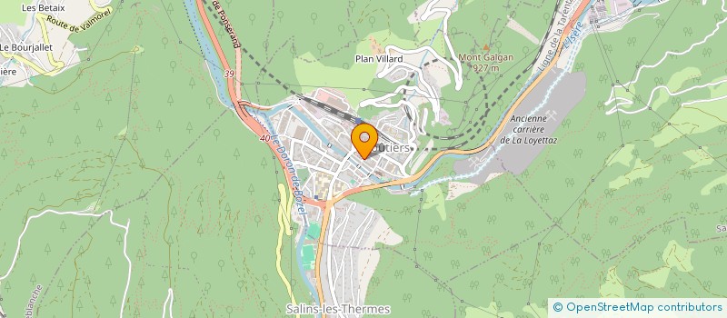 localisation de l'entreprise SOCIETE ETANCHEITE SAVOYARDE  MOUTIERS