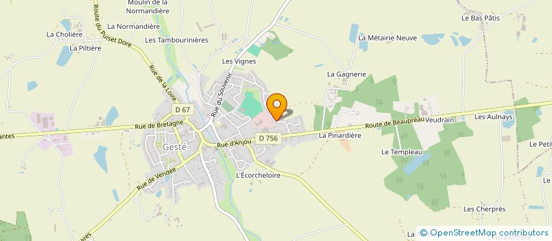 localisation de l'entreprise SOCIETE ETOURNEUX à BEAUPREAU-EN-MAUGES