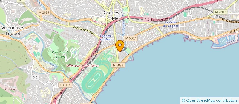 localisation de l'entreprise SOCIETE ETUDE GESTION AUDIT à CAGNES-SUR-MER