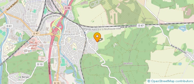 localisation de l'entreprise SOCIETE ETUDE ISOLATION à DANJOUTIN