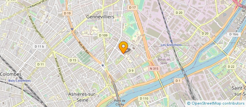 localisation de l'entreprise SOCIETE ETUDES CONSTRUCTIONS AERONAVALES à GENNEVILLIERS