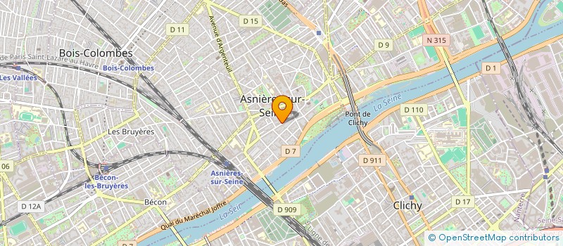localisation de l'entreprise SOCIETE ETUDES ET GESTION à ASNIERES-SUR-SEINE