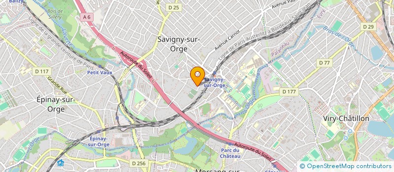 localisation de l'entreprise SOCIETE ETUDES PLOMBERIE CHAUFFAGE à SAVIGNY-SUR-ORGE