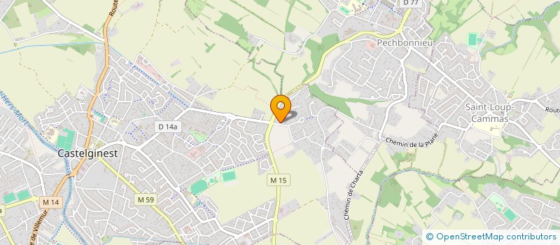 localisation de l'entreprise SOCIETE ETUDES & REALISATION DU BATIMENT à CASTELGINEST