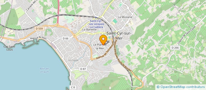 localisation de l'entreprise SOCIETE ETUDES TECHNIQUES MEDITERRANEENNES à SAINT-CYR-SUR-MER