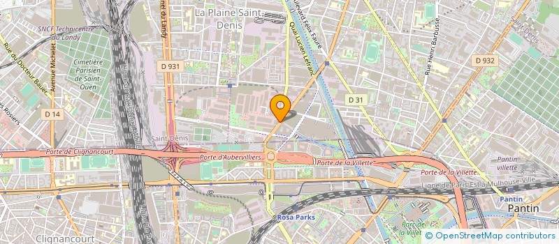 localisation de l'entreprise SOCIETE ETUDES TRANSFORMATION STOCKAGE à AUBERVILLIERS