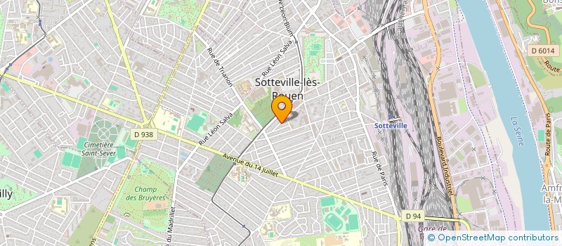 localisation de l'entreprise SOCIETE EUROPE MUSIC  SOTTEVILLE-LES-ROUEN