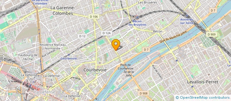 localisation de l'entreprise SOCIETE EUROPEENNE DE BTP à COURBEVOIE