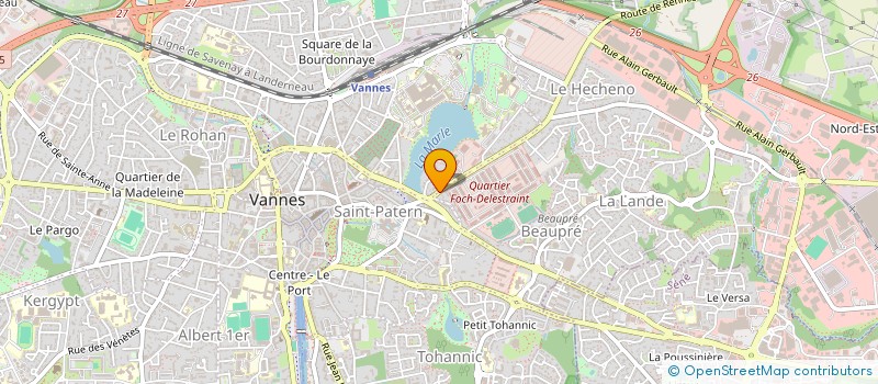 localisation de l'entreprise SOCIETE EUROPEENNE DE CONSTRUCTION à VANNES