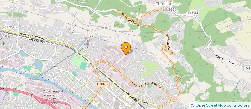 localisation de l'entreprise SOCIETE EUROPEENNE DE DISTRIBUTION DES ACIERS à CLUSES