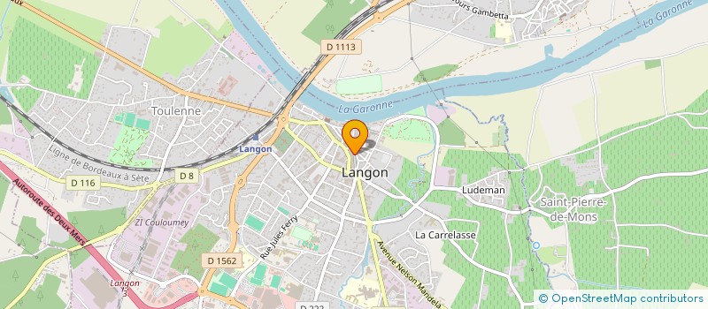 localisation de l'entreprise SOCIETE EUROPEENNE DE RECOUVREMENT ET CONTENTIEUX -SEREC à LANGON