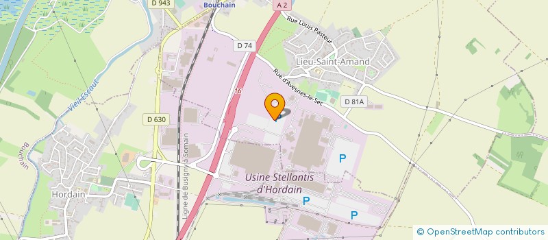 localisation de l'entreprise SOCIETE EUROPEENNE DE VEHICULES LEGERS DU NORD - SEVEL NORD  LIEU-SAINT-AMAND