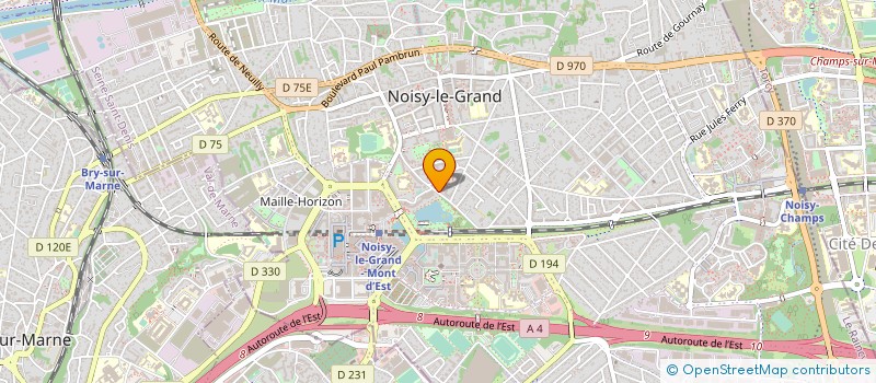 localisation de l'entreprise SOCIETE EUROPEENNE TRANSPORTS & TRAVAUX à NOISY-LE-GRAND