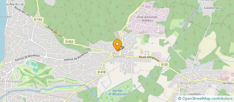 localisation de l'entreprise SOCIETE EUROSTYLE  SOORTS-HOSSEGOR