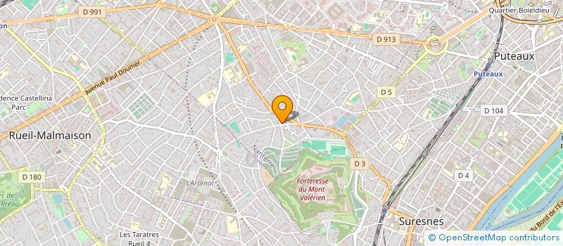 localisation de l'entreprise SOCIETE EUROVEHICULES à NANTERRE