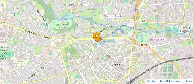 localisation de l'entreprise SOCIETE EVINOISE DE PROTECTION ET DE SECURITE à ARRAS