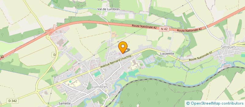 localisation de l'entreprise SOCIETE EVRARD ET CIE à LUMBRES