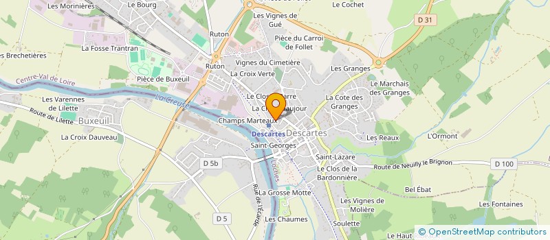 localisation de l'entreprise SOCIETE EXPLOITAT ETABLISSEM CHABAUTY à DESCARTES