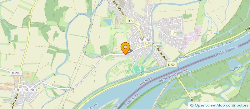 localisation de l'entreprise SOCIETE EXPLOITATION ATELIERS WURTZ  RHINAU