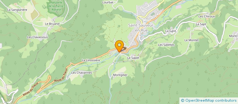 localisation de l'entreprise SOCIETE EXPLOITATION AUBERGE DU TRACOL  SAINT-SAUVEUR-EN-RUE