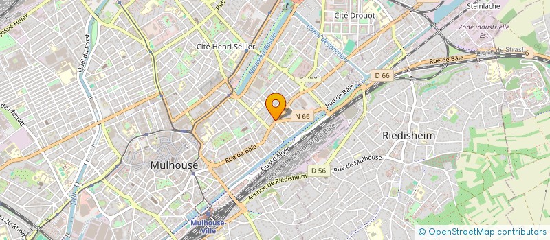 localisation de l'entreprise SOCIETE EXPLOITATION BOUCHERIE HABEGGER à MULHOUSE
