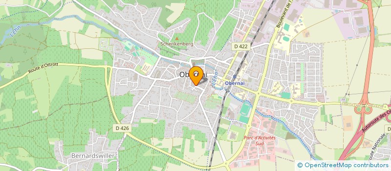 localisation de l'entreprise SOCIETE EXPLOITATION BOULANGERIE PATISSERIE REMY  OBERNAI