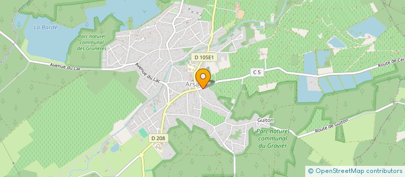 localisation de l'entreprise SOCIETE EXPLOITATION CHATEAU LE COTEAU  ARSAC