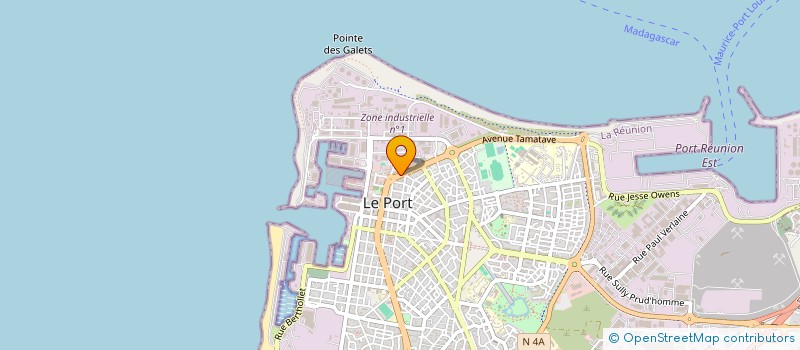 localisation de l'entreprise SOCIETE EXPLOITATION COMMERCIALE REUNION  LE PORT