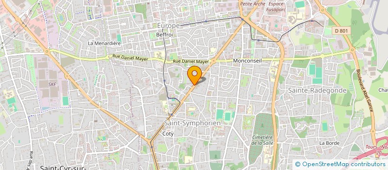 localisation de l'entreprise SOCIETE EXPLOITATION DES ETS MOUSSET à TOURS